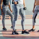 Lululemon  Wunder Under Pant Hi-Rise Luon Spray Jacquard White Black Size 4 Photo 0