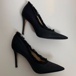 Sam Edelman Black Halan Frayed Pointed Toe Pump Photo 5