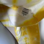 MONROW Supersoft Painter Tie Dye Crop Sweatshirt Yellow Small NEW Photo 2