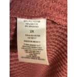 Ava James  mauve waffle knit sleeveless plus size blouse size 2X spring nwt (0427 Photo 2