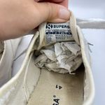 Superga Classic Cotu Low Top Womens Size 9.5 Off White Canvas Laceup Sneakers Photo 4