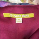 Gianni Bini Floral Dress Lined Balloon Sleeves Flirty Tie Front Keyhole medium Photo 1