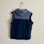 Nike Sportswear Sleeveless Hoodie Women’s Small Teal Blue Logo Pullover Photo 3