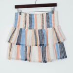 Aerie Tiered Ruffle Striped Skirt Womens Size Small Photo 2
