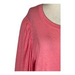 Nation Ltd Dress Women Medium Pink Long Puff Sleeve Loren Mini Preppy Tee Photo 5