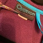 VTG 90s Kenyon Size L Purple Turquoise Trim Full Zip Fleece Vest Zip Pickets Size L Photo 8
