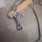 Sterling Silver Celtic Cross Necklace – 18” Chain Silver Photo 2