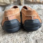 Tod's  Brown Suede Nubuck Penny Slip On Loafers Vibram Hard Sole 7.5 Photo 3