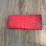 Tiffany Designs NEW* Red Crocodile LEATHER Embossed Clutch Photo 1