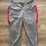 Nike Drifit Cropped Pink Side Grey Leggings Photo 4