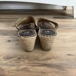 G.H. Bass & Co Black Canvas Espadrille Wedge Thong Sandals Women’s Size 9M Photo 6