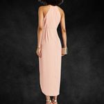 Shona joy Halter Neck Sleeveless Tulip Hem Blush Pink Midi Dress Party Cocktail Photo 1