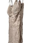 Sue Wong Nocturne Silk Beaded Sequins Ruched Mini Dress in Champagne Photo 4
