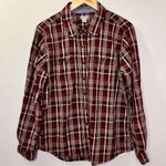 Carhartt Plaid Flannel Shirt Long Sleeves Button Front Women's size L 12-14 Photo 0