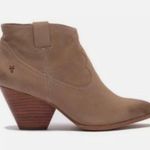 Frye Reina Tan Western Ankle Boots Photo 0