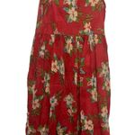 Metropolitan vintage red flower print dress size small Photo 2