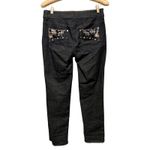 Chico's  Platinum Dark Wash Denim Jean Embellished Jacket Pant Lot 2 XS/S Photo 6
