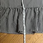 SheIn  Curve Striped Ruffle Hem Shirt Dress Black White 2XL Photo 2