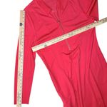 Soft Surroundings NWOT XL Swingtime Maxi Dress Coral Long Sleeve Pockets Ponte Photo 9