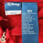 Disney  Vtg 90s Red Long Sleeve Mickey Full Zip Fleece Drawstring Hoodie Size 3X Photo 4