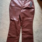 Bagatelle  Collection faux leather wide leg pants Medium Photo 0