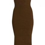 TOTÊME Ribbed Curved Compact Knit Midi Dress size S Photo 0