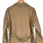 JustFab Dark Camel Trench Coat size XL Belted Classic Midi Length Photo 5