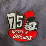 Harriton Big Boy Restaurants Uniform Short Sleeve Button Down Shirt Womens 2XL Blue Size XXL Photo 1