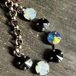 Sabika Black and Silver Necklace with Blue Accents Photo 4