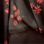 Keepsake Infinity Long Sleeve Satin Mini Dress Black with Pomegranate Ditsy Size Size XS Photo 10