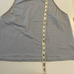 Athleta  Chi Dot Mesh‎ Workout Active Crop Tank Blue size XS Sporty Athlesiure Photo 5