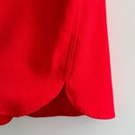 Dalia Collection Dalia Square Tank Top with Rounded Hem, Business Casual Blouse, Red, Size XS Photo 9