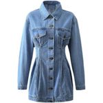 Blue Denim Mini Dress‎ – A Photo 1