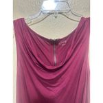 Loft ‎ Tank Top Womens M Maroon Sleeveless Cowl Neck Zipper Back Casual Photo 5