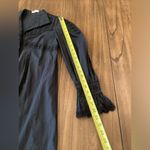 Rebecca Taylor  Lace Mock Neck Long Sleeve Poplin cotton mini  Dress black 0 Photo 10