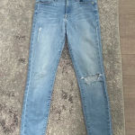 frame denim  Women's Light Wash Le High Rise Skinny Waterford Distressed Jeans 28 Photo 0