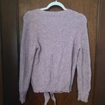 Anthropologie MOTH Freeport Sweater Lilac Purple Tie Front Small Photo 3