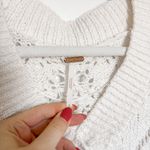 Free People  Chloe Loose Knit Cropped Cardigan Sweater Photo 4