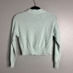Forever 21 Mint Pastel Green‎ V-Neck Chunky Button Cardigan TexturedSmall Photo 4