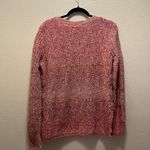 Lucky Brand  Rose Pink Cotton Cable Knit Braided Sides Sweater Size Medium Photo 6