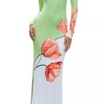 Alice + Olivia Delora Floral Color Block Maxi Dress, Size 2, $548 Photo 1