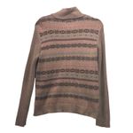 CHAPS  Fair Isle Cardigan Sweater Brown XL Photo 1