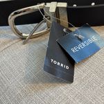 Torrid Black & White Reversible Belt with Silver D Buckle – 56” Photo 1
