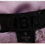 Revolve NBD Lilac Lace Halter Mini Dress Photo 4