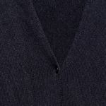 Eileen Fisher  NAVY BLUE CROP LONG SLEEVE CARDIGAN SWEATER L Photo 3