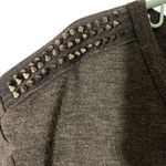 Love Culture  Gray Long Sleeve Spike Pullover Knit Sweater Women Sz S Photo 3