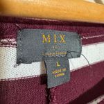 Burgundy 41 Hawthorn Striped Top Size L VGUC Purple Size L Photo 4