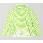 Jacquemus Tuba cropped gingham jersey turtleneck top Photo 5
