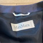 Max Mara  Women’s Purple Italian Two Button Linen Blazer Longline Size 6 Photo 6