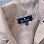 Lulu’s ELISE BLUSH SATIN LONG SLEEVE MIDI Dress Photo 8